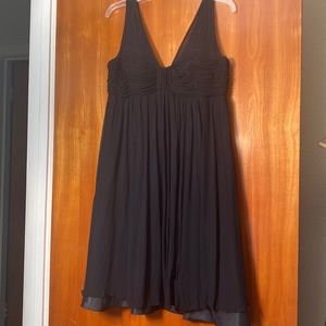 Donna Ricci black silk midi dress